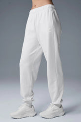 Cuffed Renown Heavy Weight Sweatpant - White